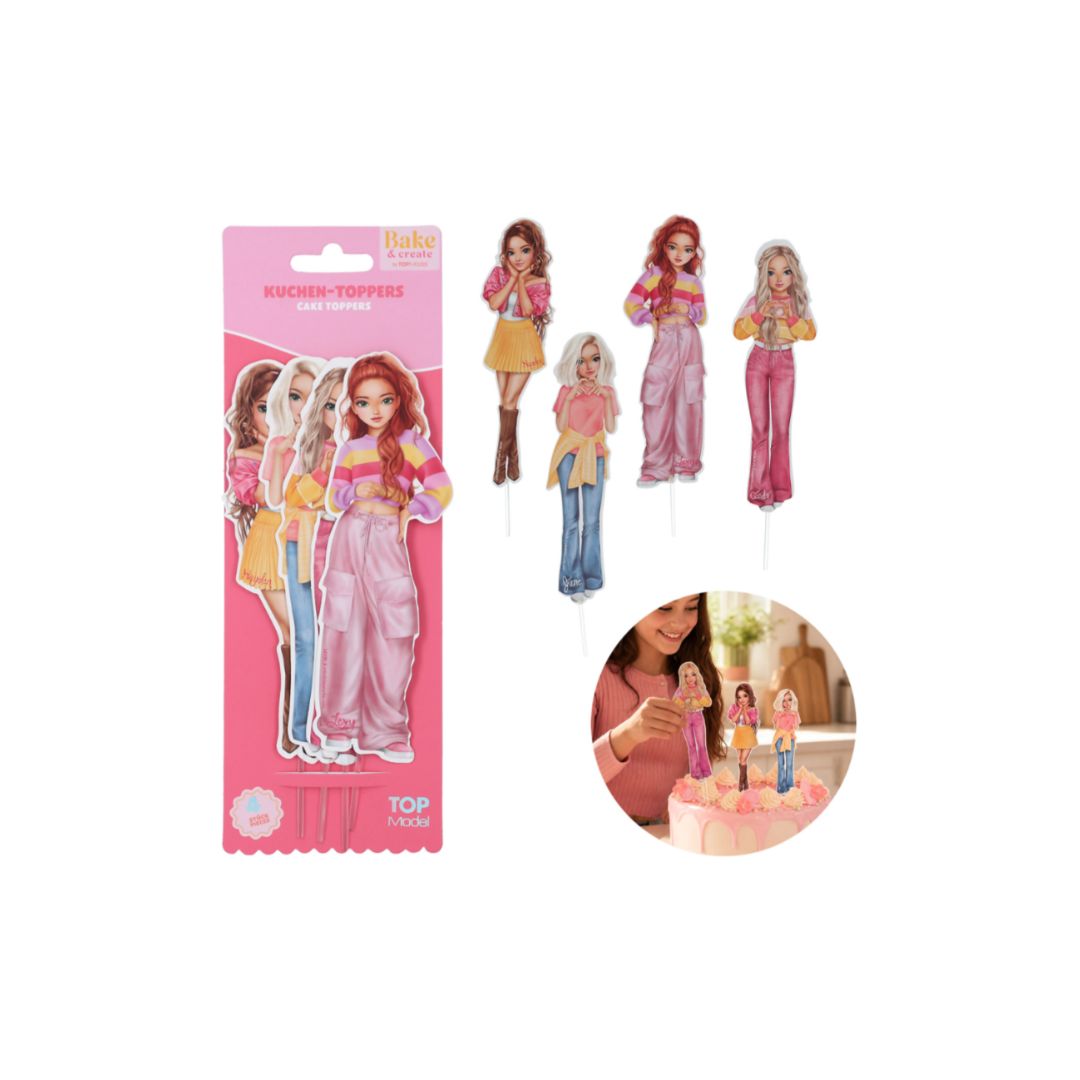 TOPModel Bake and Create Cake Toppers 4 Pieces
