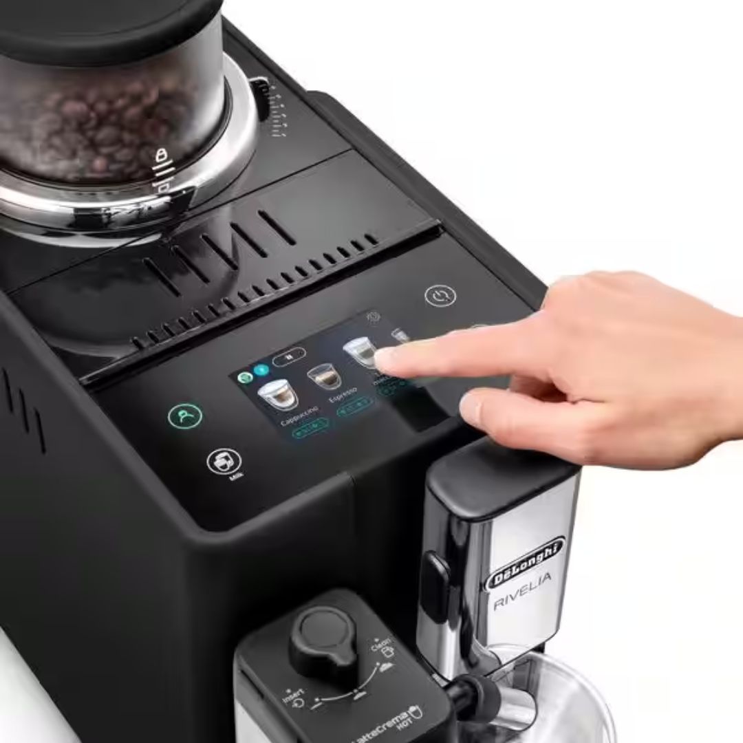 DELONGHI RIVELIA AUTOMATIC COMPACT BEAN TO CUP COFFEE MACHINE