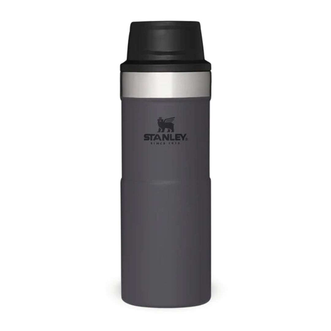 STANLEY CLASSIC TRIGGER ACTION TRAVEL MUG 0.35L CHARCOAL
