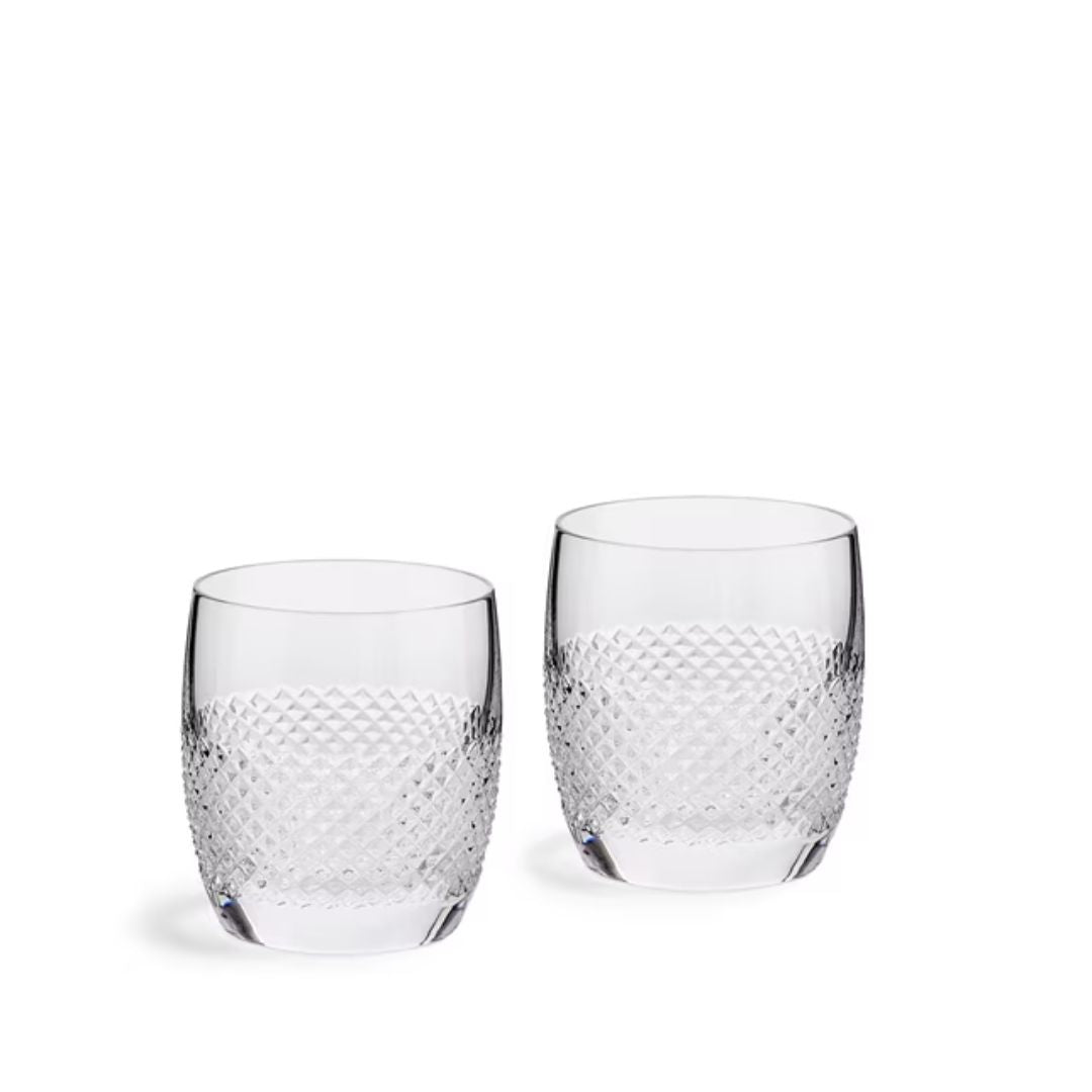 VERA WANG DIAMOND MOSAIC TUMBLER PAIR