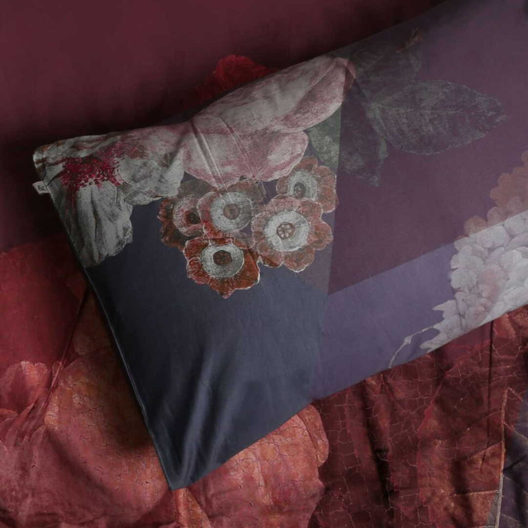 GRAHAM & BROWN TIMEPIECE AMETHYST DOUBLE DUVET COVER SET