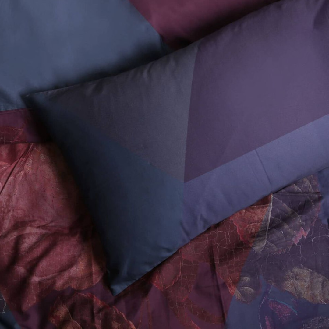 GRAHAM & BROWN TIMEPIECE AMETHYST DOUBLE DUVET COVER SET