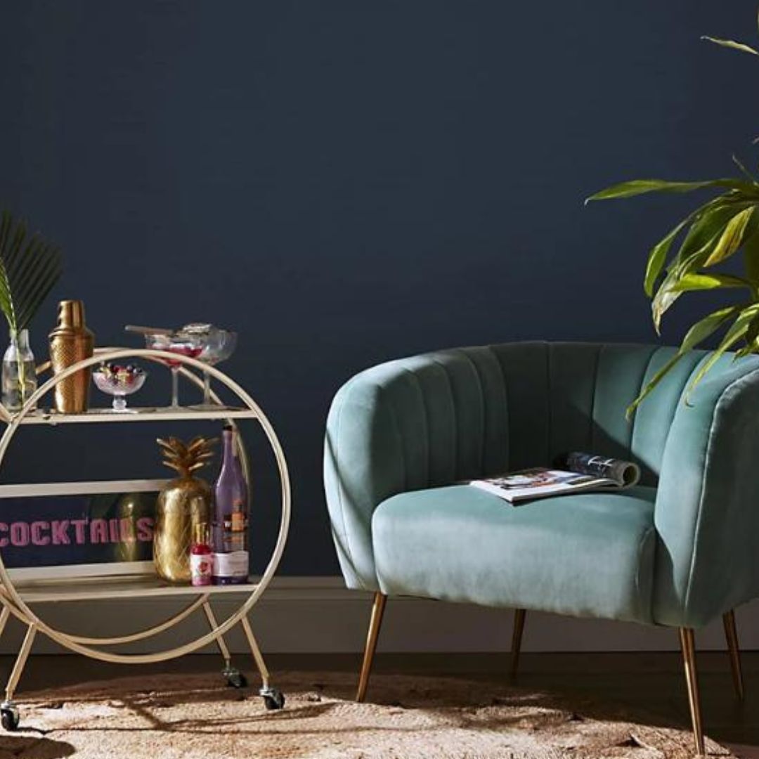 GRAHAM & BROWN STITCH PLEASE TWILIGHT WALLPAPER