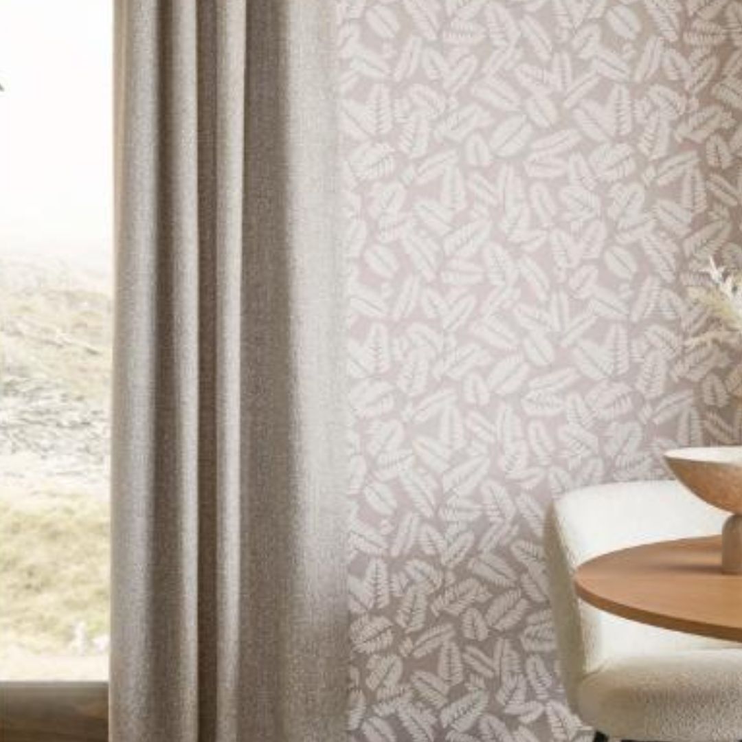 GRAHAM & BROWN KINDRED LEAF NEUTRAL WALLPAPER