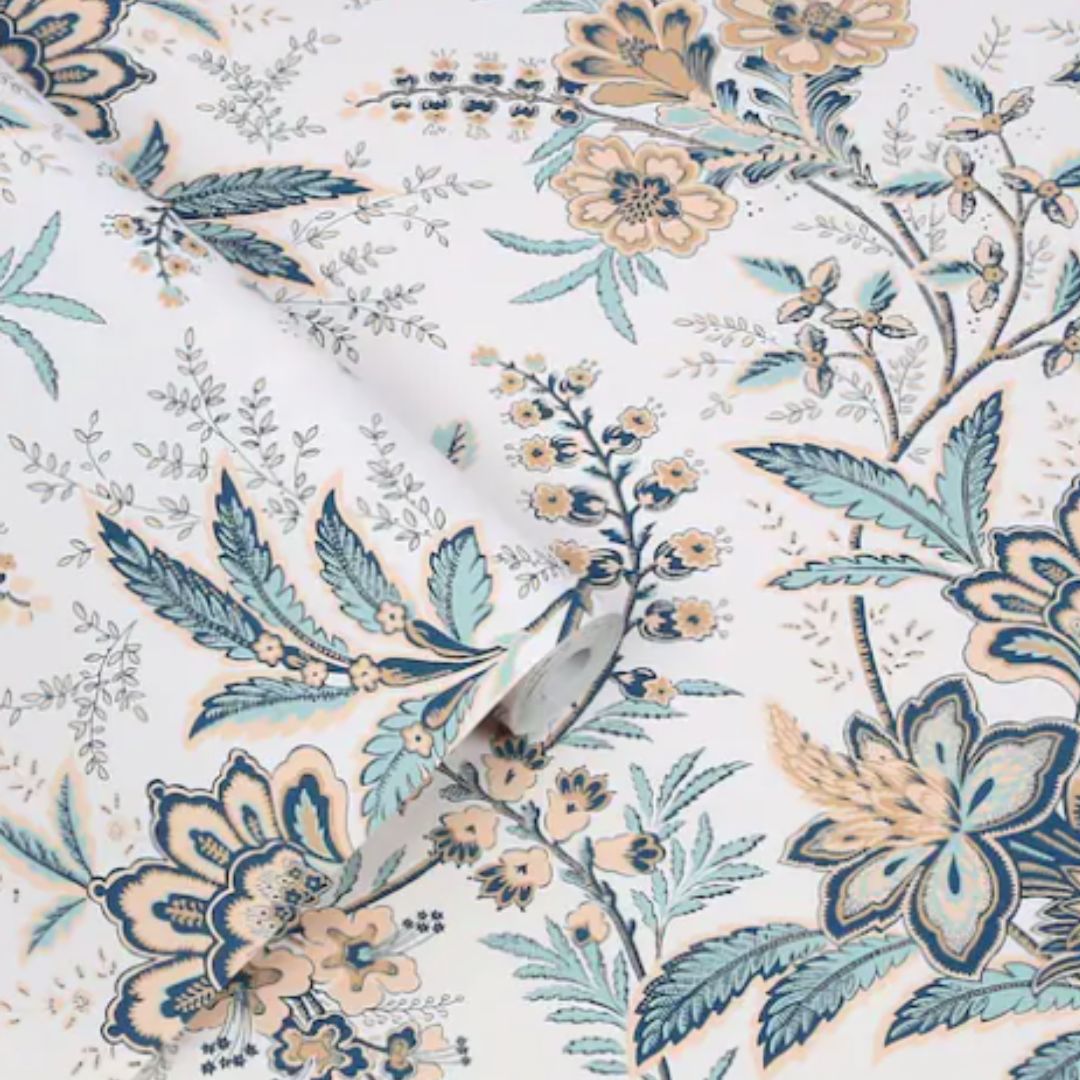 LAURA ASHLEY MARLBROOK PALE LINEN WALLPAPER