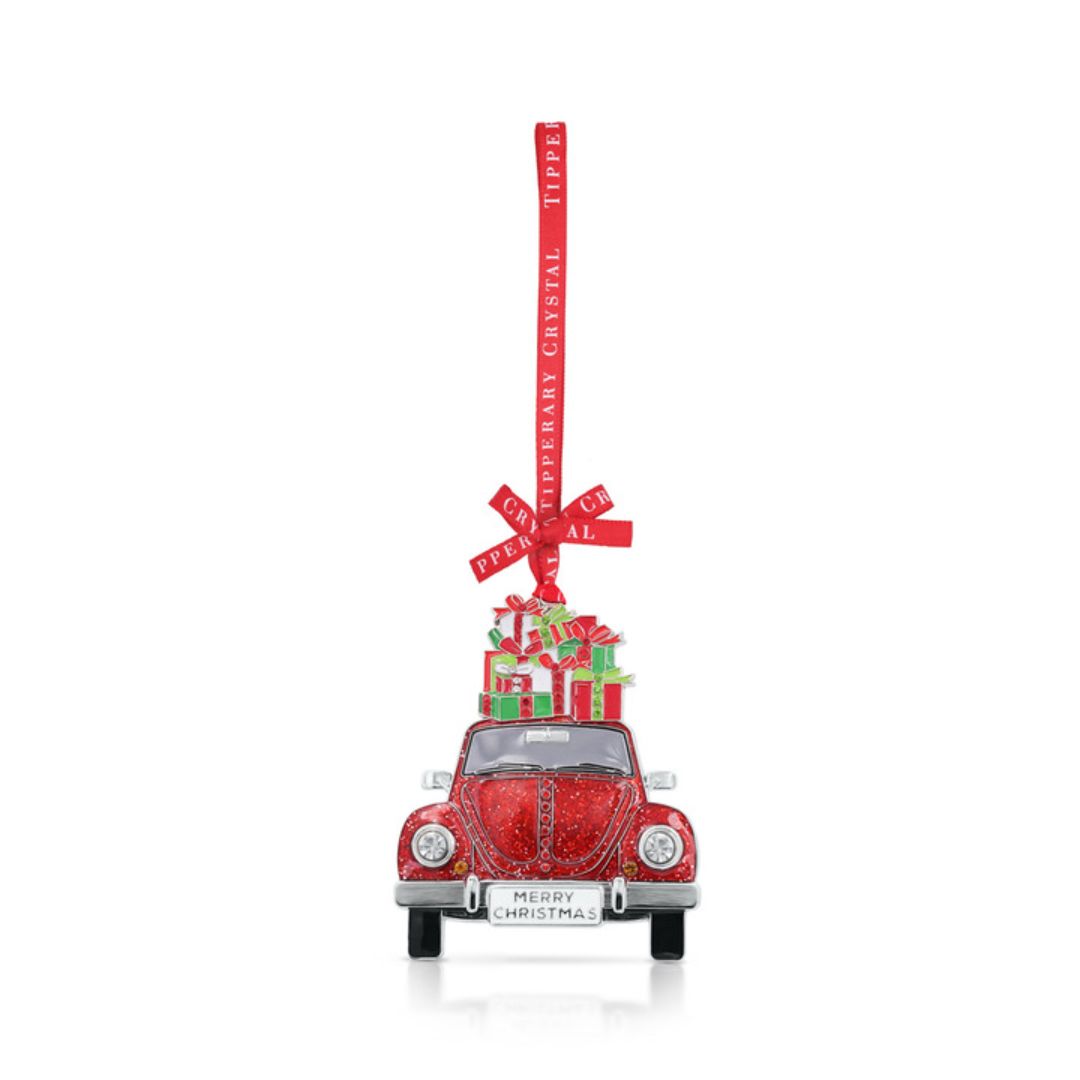 TIPPERARY CRYSTAL DRIVING HOME FOR CHRISTMAS DECORATION