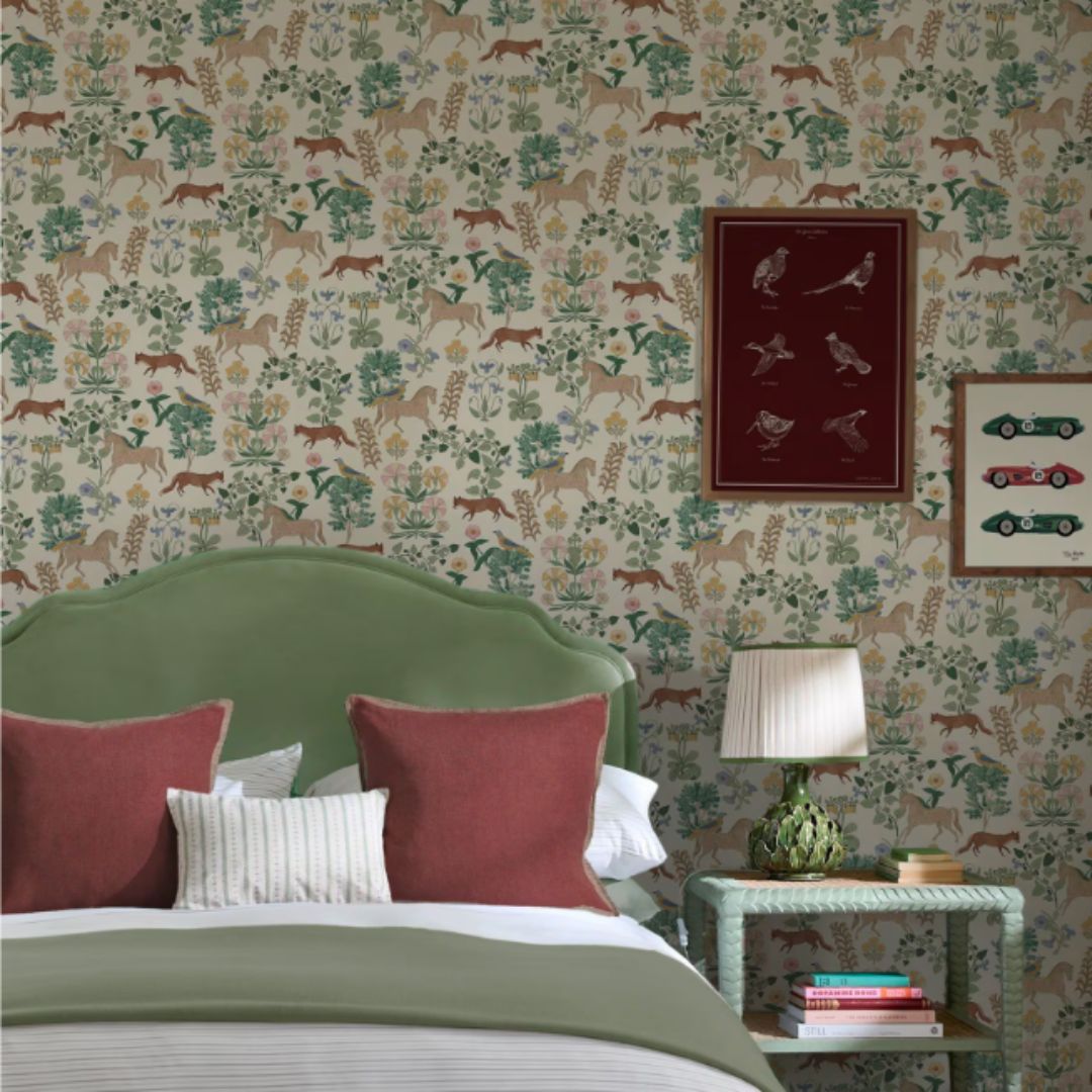 Joules Multi Folk Forest Floral Wallpaper