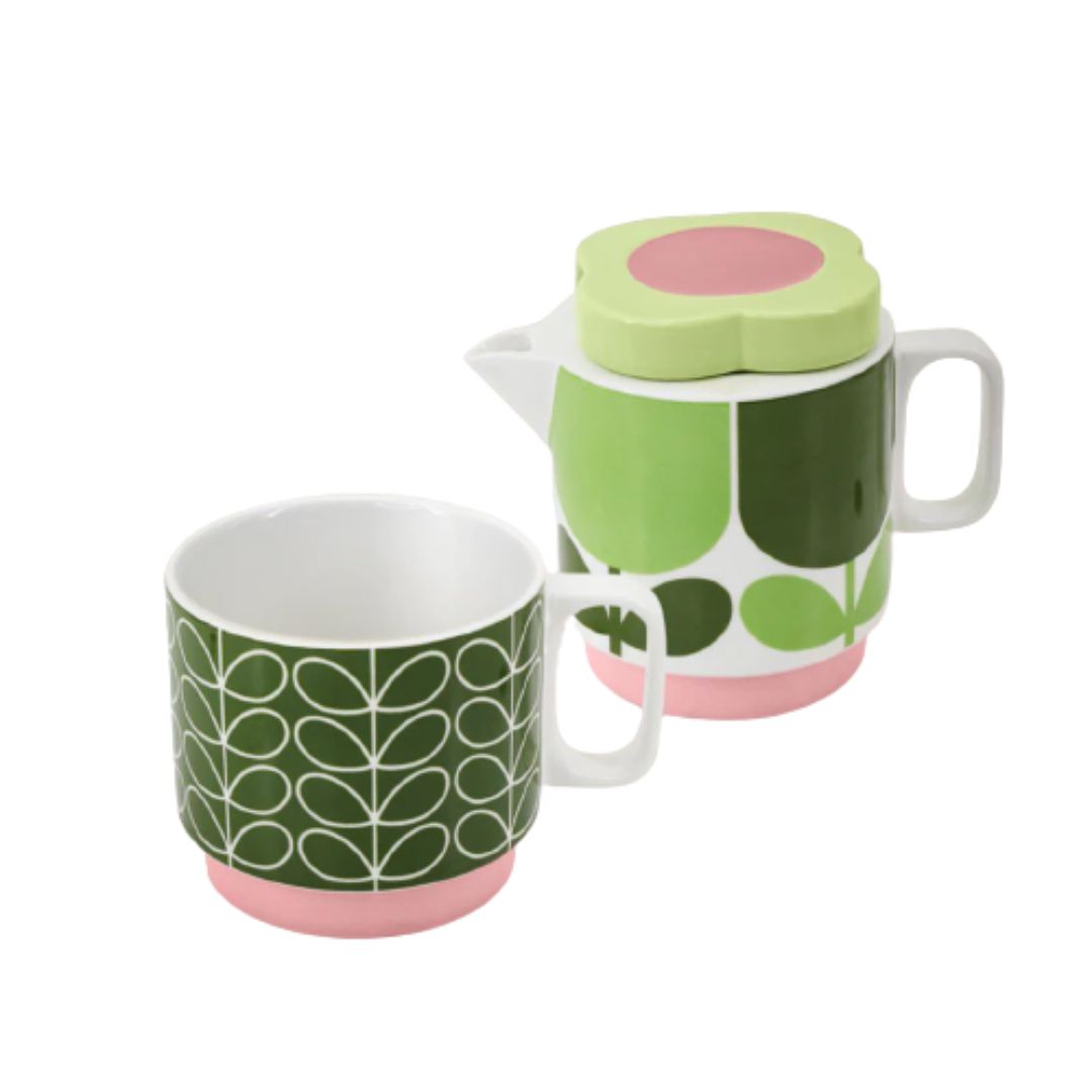 ORLA KIELY STACKABLE TEASET FOR ONE