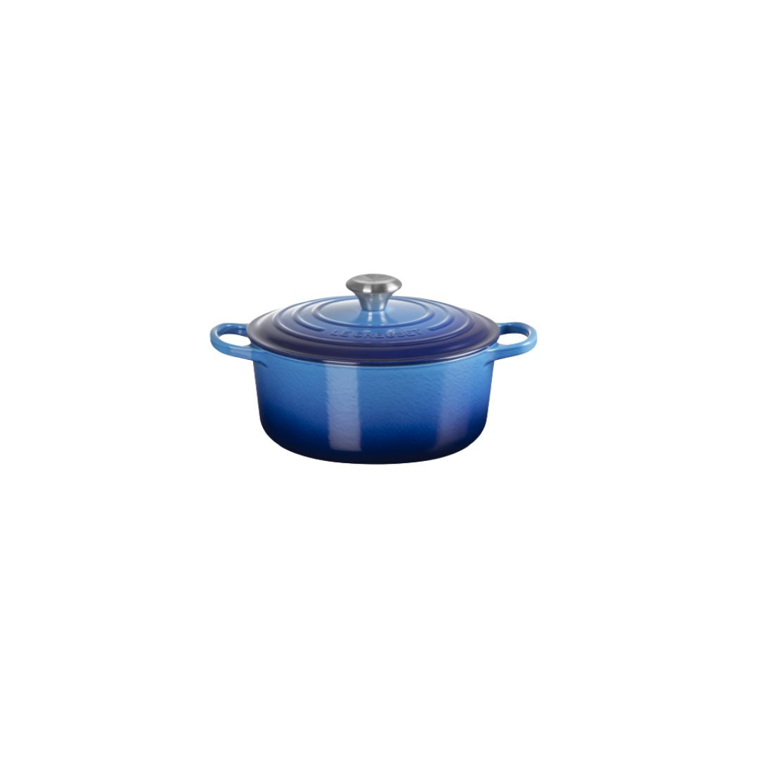 Le Creuset Azure Cast Iron Round Casserole | 24cm