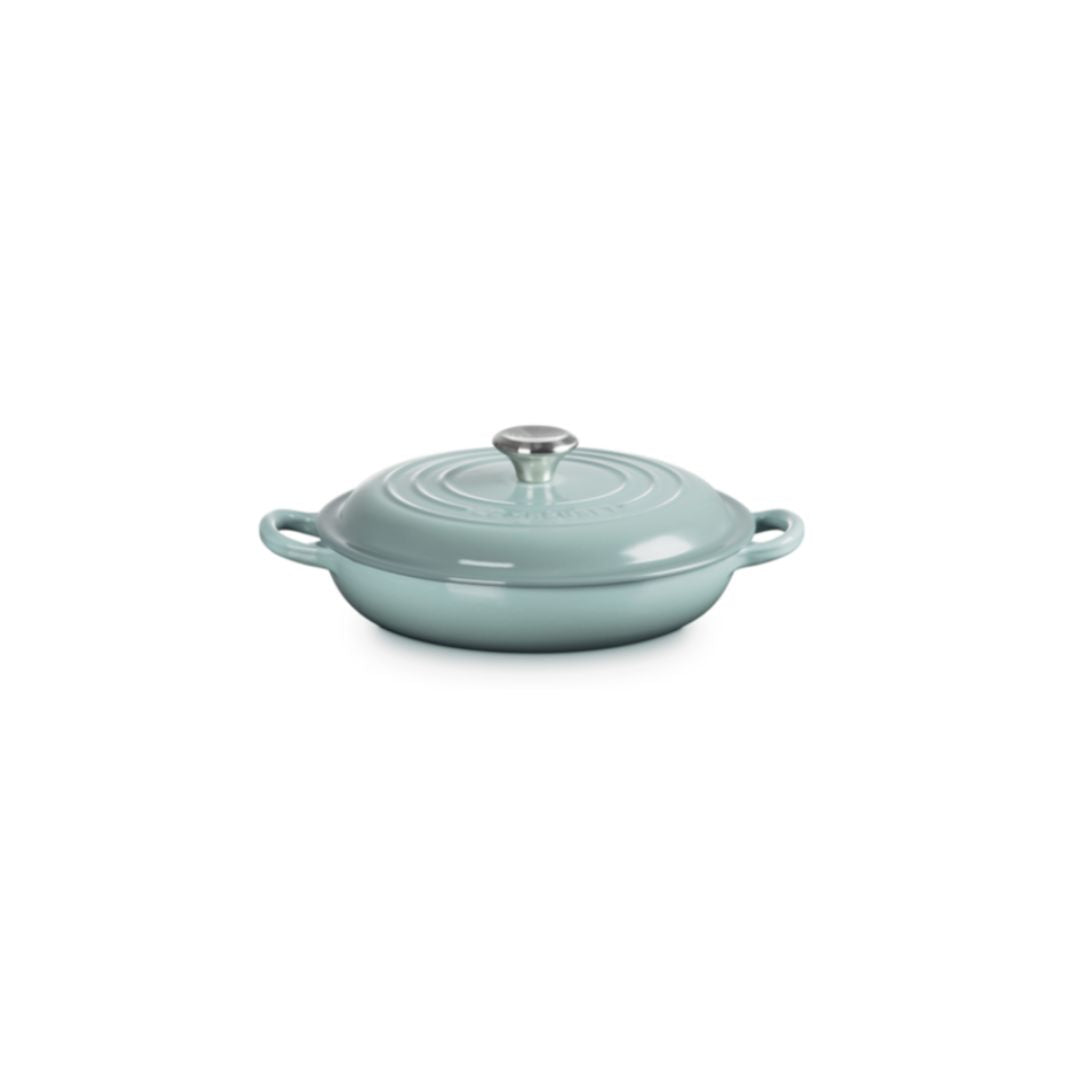 LE CREUSET SHALLOW 22CM CASSEROLE | SEASALT