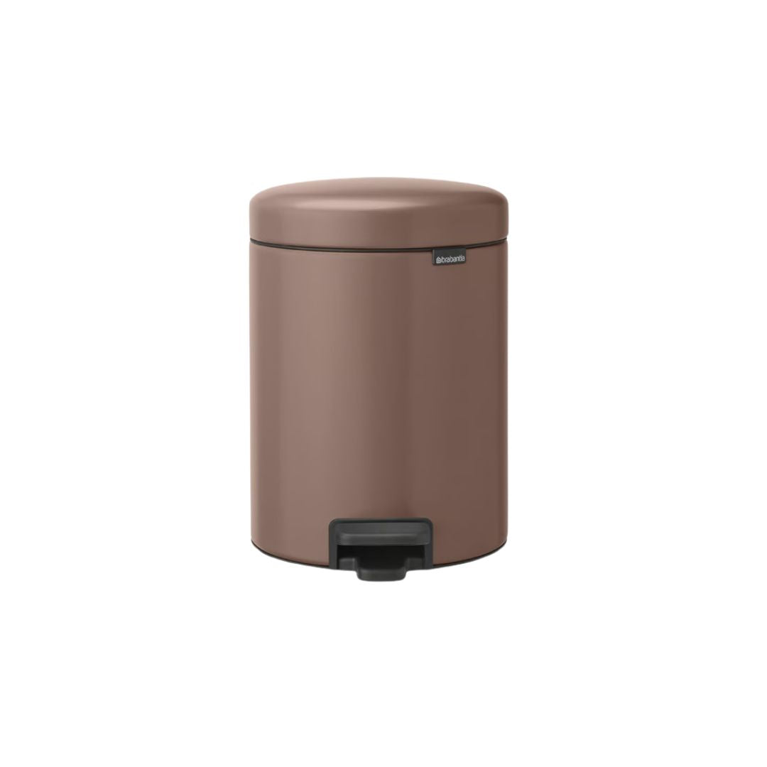 Brabantia NewIcon 5ltr Pedal Bin | Satin Taupe