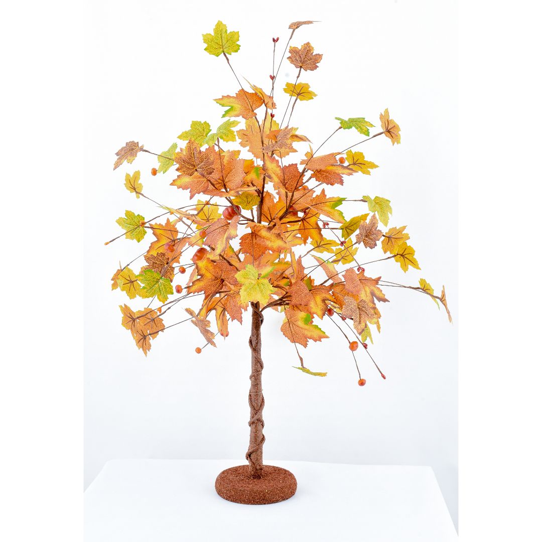 MAPLE LEAF & BERRY BRANCH TREE 78CM