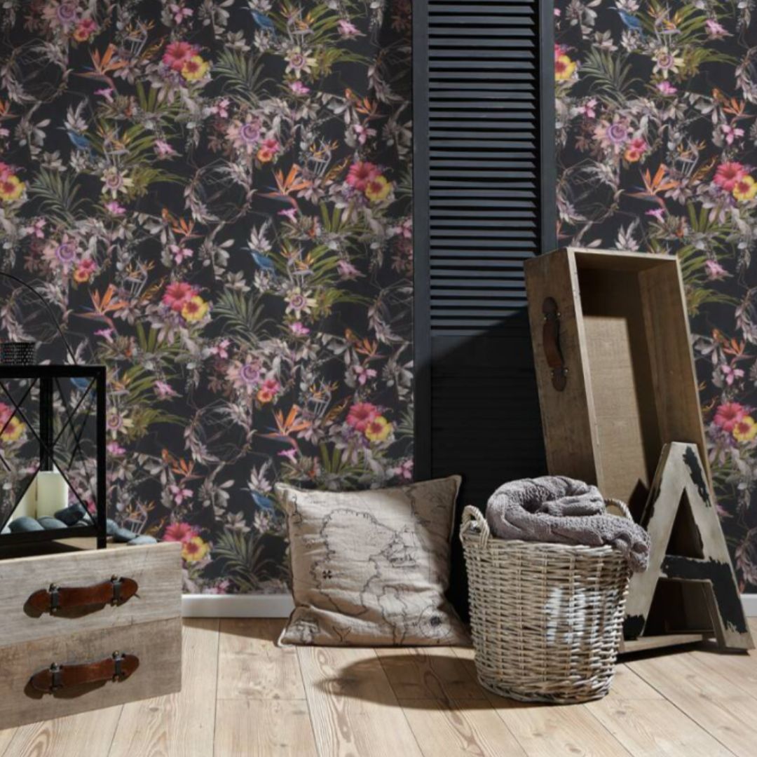 RYAN WALLCOVERINGS FLORAL STYLE WALLPAPER
