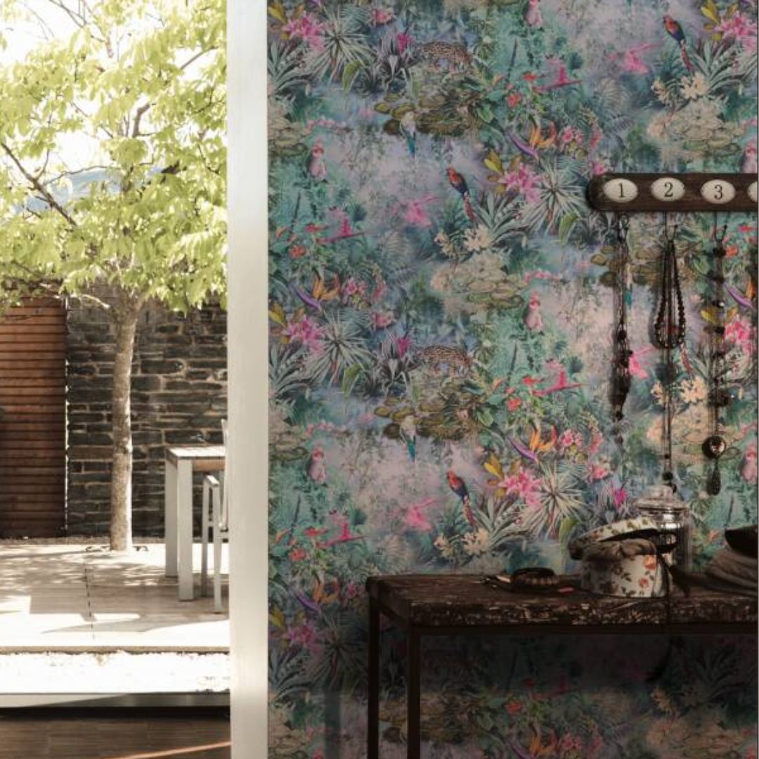 RYAN WALLCOVERINGS FLORAL STYLE WALLPAPER