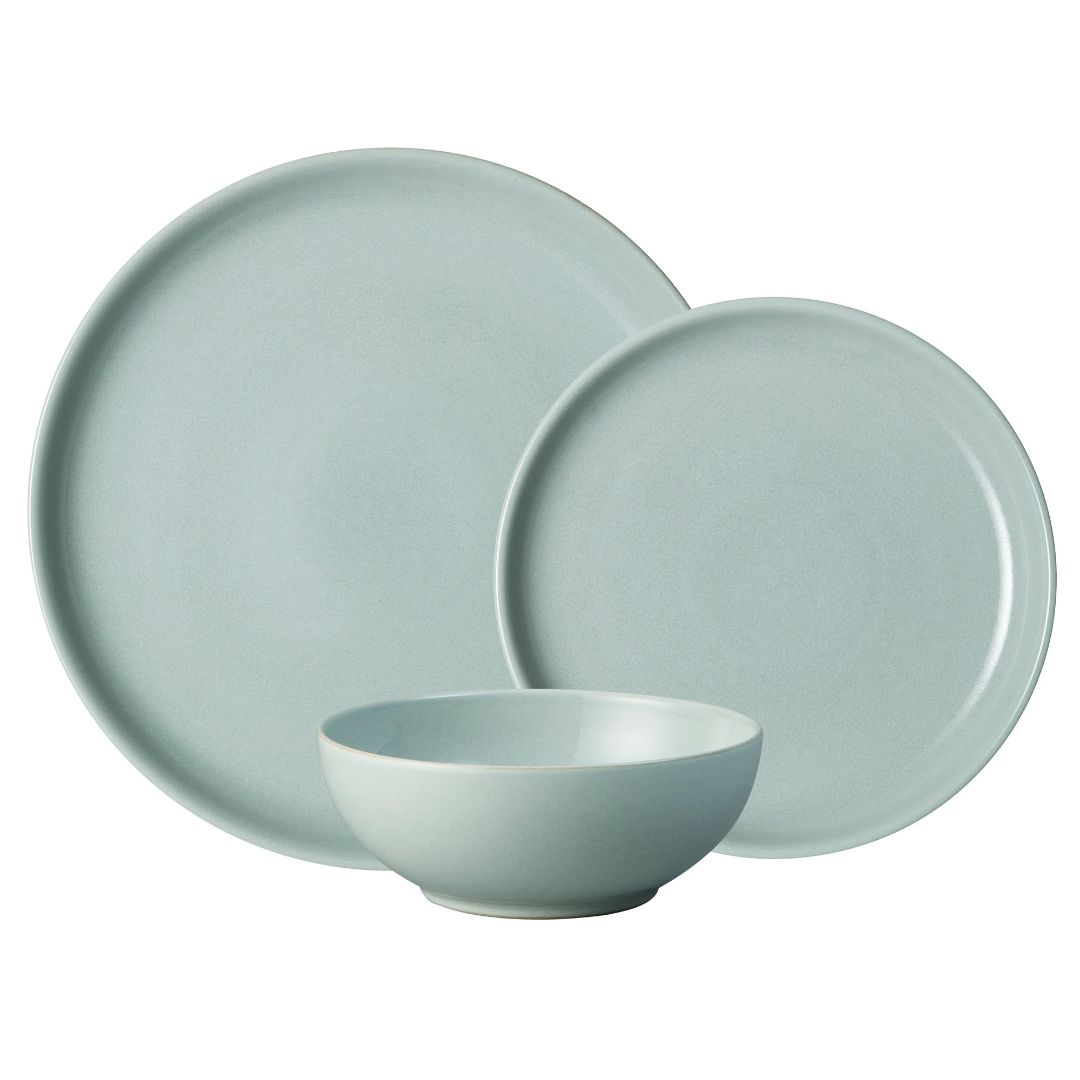 DENBY INTRO PALE BLUE 12PCE TABLEWARE