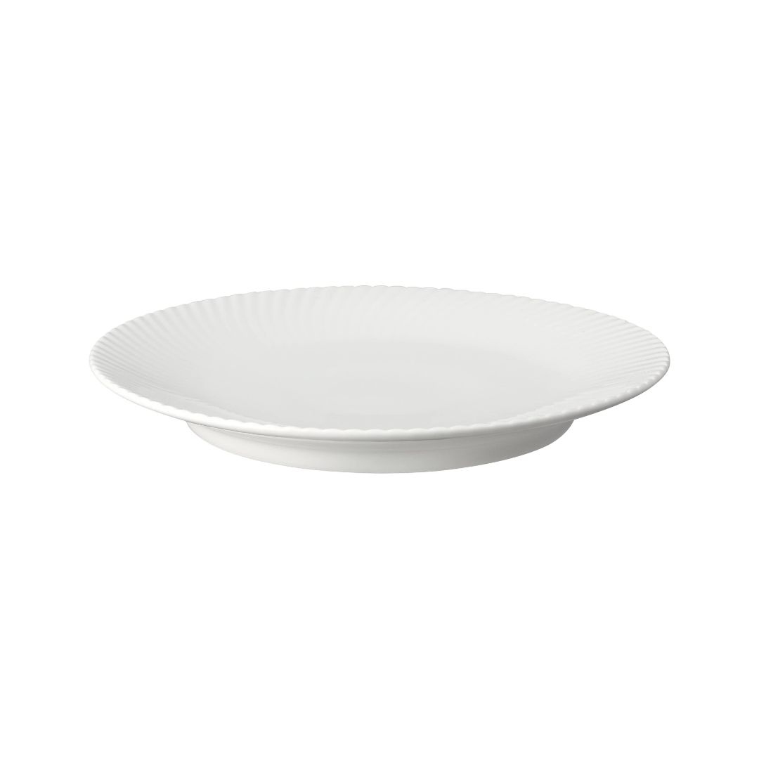 DENBY PORCELAIN ARC WHITE MEDIUM PLATE