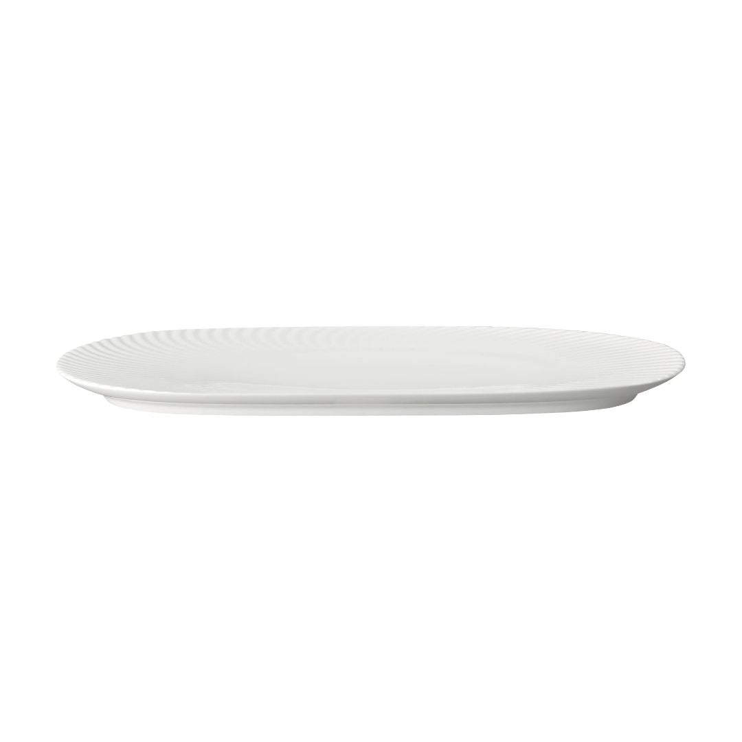 DENBY PORCELAIN ARC WHITE LARGE PLATTER