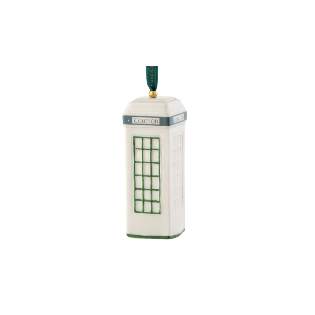Belleek Classic Irish Telefon Box Ornament