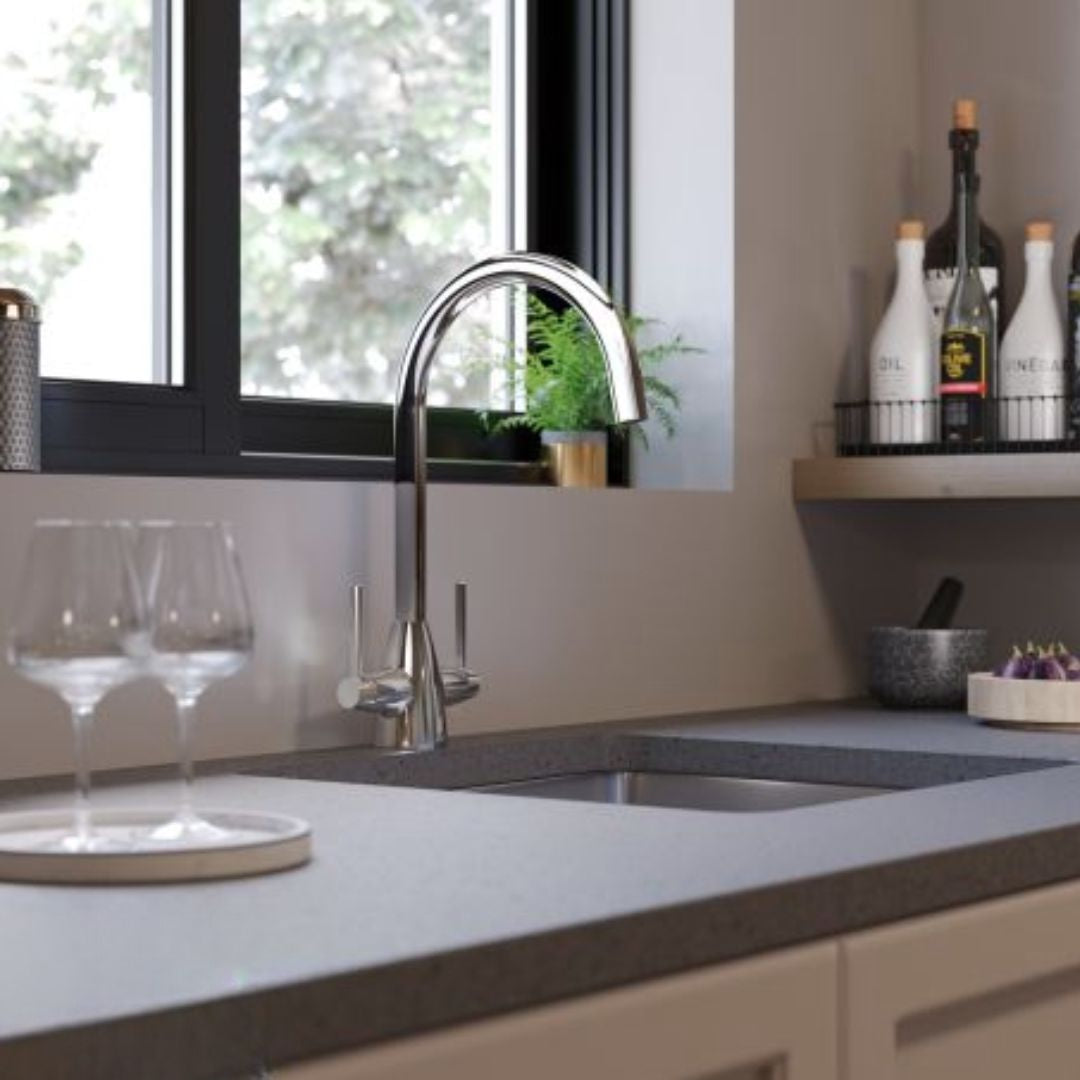 St James Ivy Dual Lever Sink Mixer | Chrome