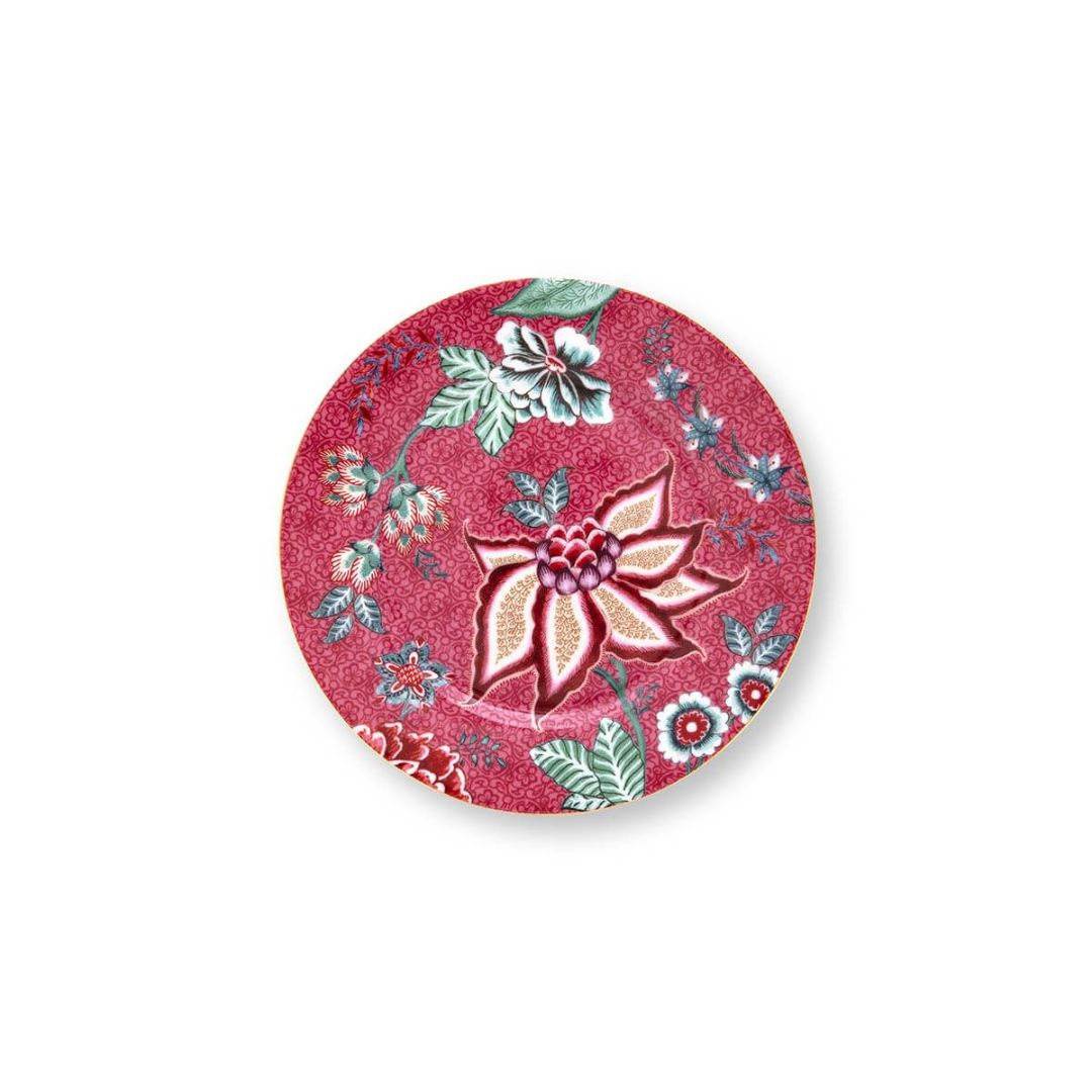 PIP STUDIO PLATES SET FLOWER FESTIVAL DARK PINK