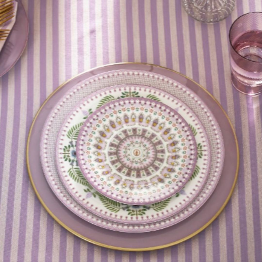 PIP STUDIO LILY & LOTUS PASTRY PLATE LILAC 17CM