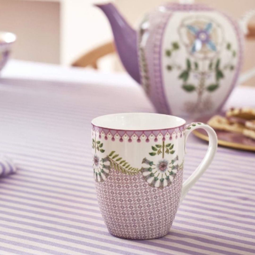 PIP STUDIO LILY & LOTUS MUG LARGE LILAC