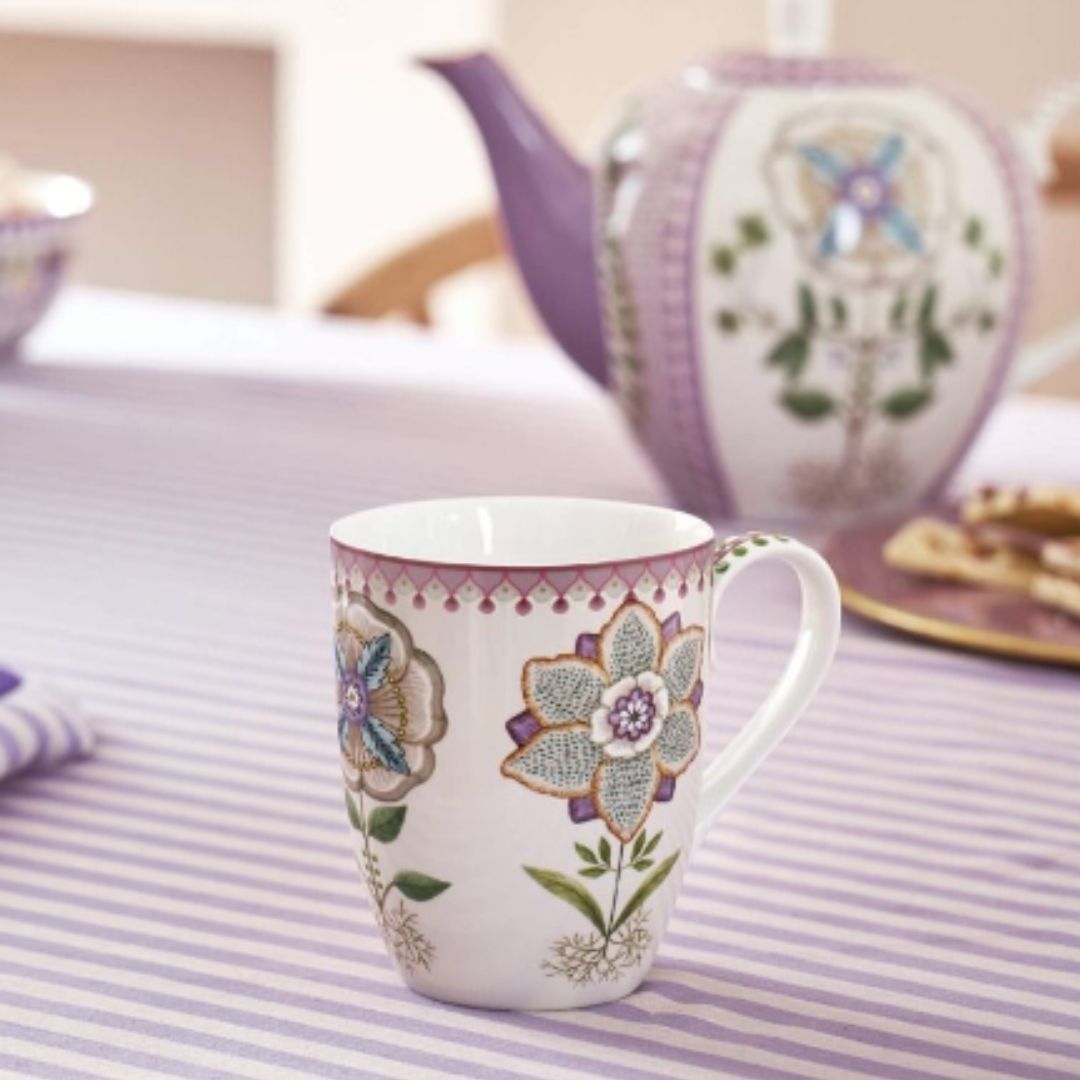 PIP STUDIO LILY & LOTUS MUG LARGE LILAC