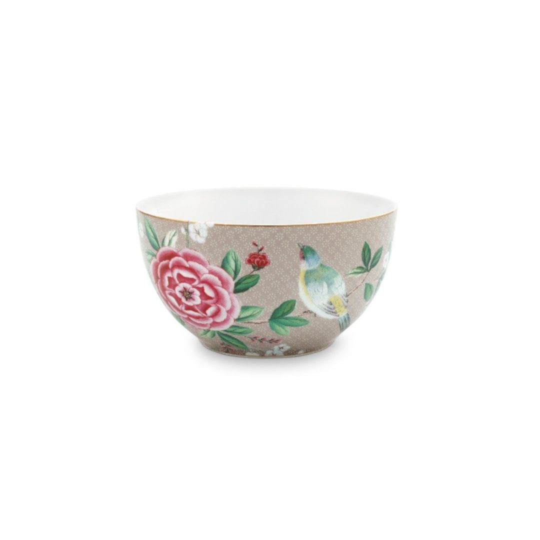 FIFTY PIP BLUSHING BIRDS 15CM BOWL | KHAKI