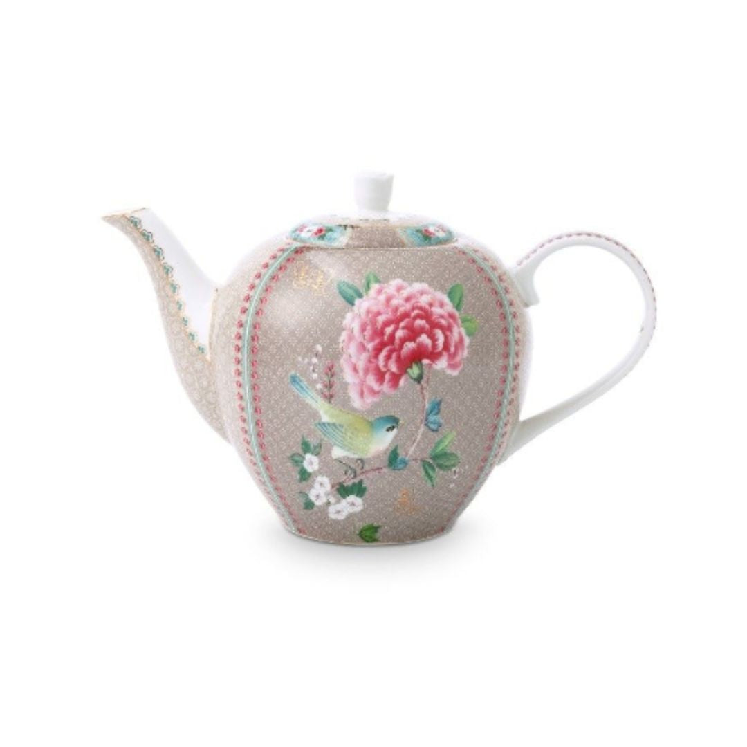 FIFTY PIP TEAPOT LARGE BLUSHING BIRDS | KHAKI