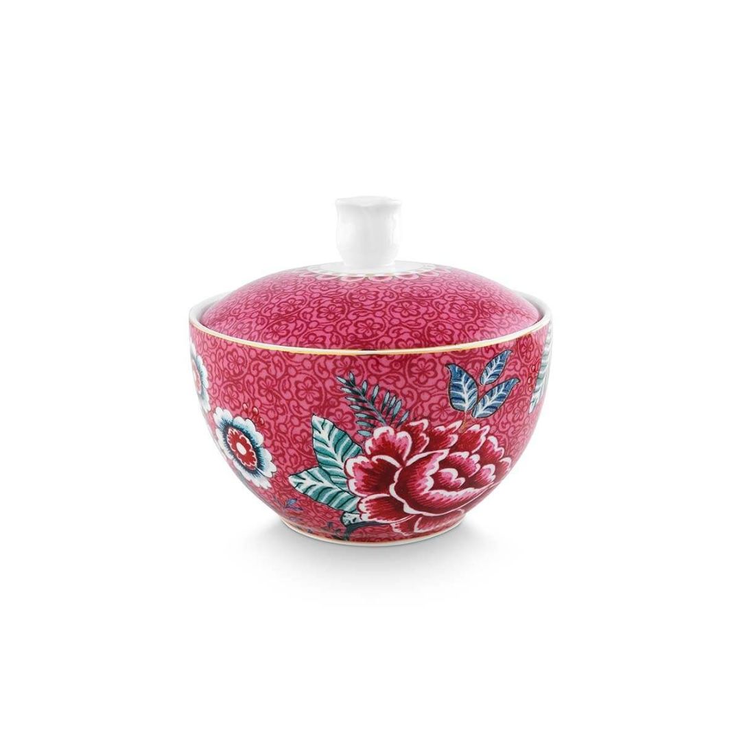 PIP STUDIO SUGAR BOWL FLOWER FESTIVAL DARK PINK