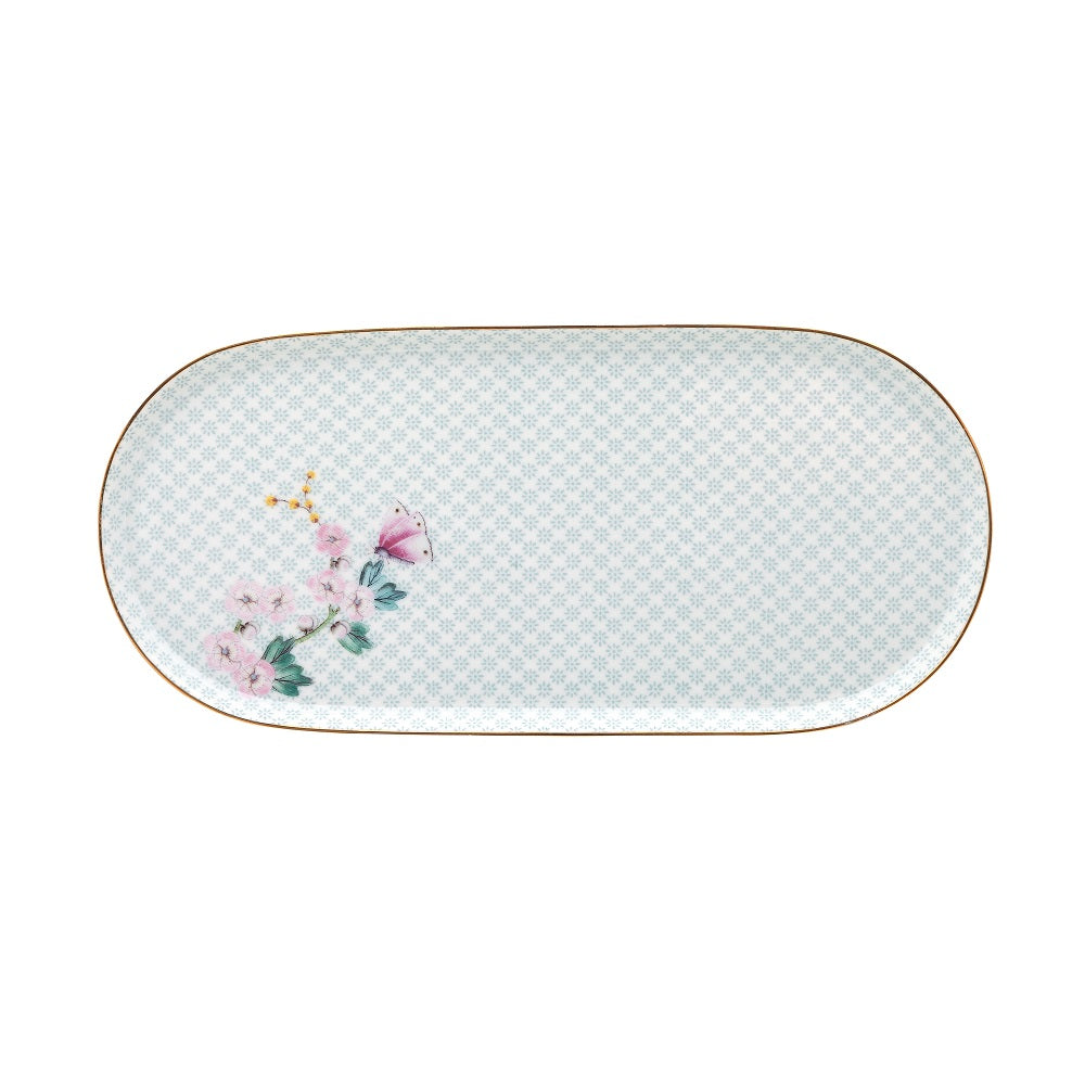 PIP STUDIO BLUSHING BIRDS SUGAR & CREAMER PLATE WHITE