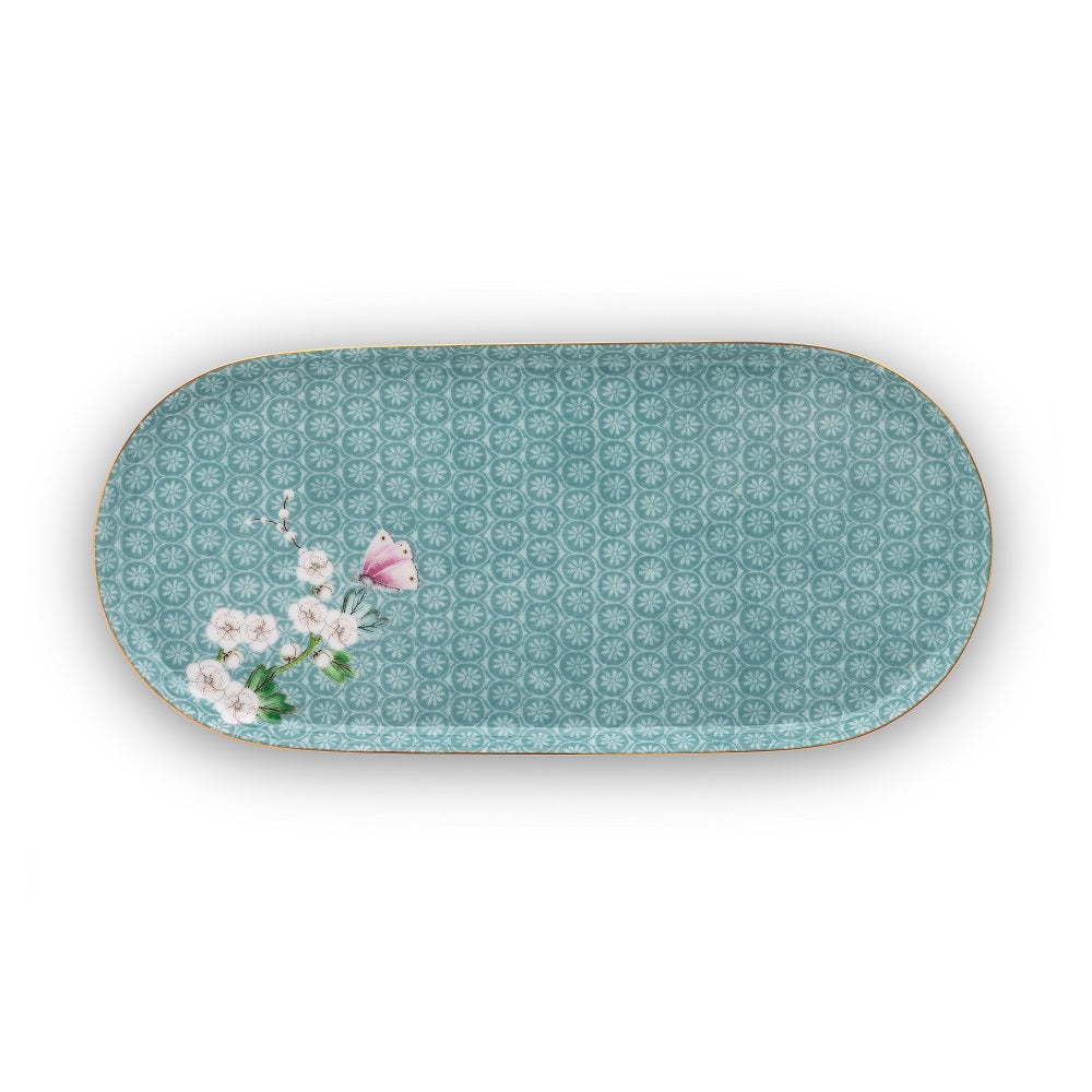 PIP STUDIO JOLIE SUGAR & CREAMER PLATE BLUE