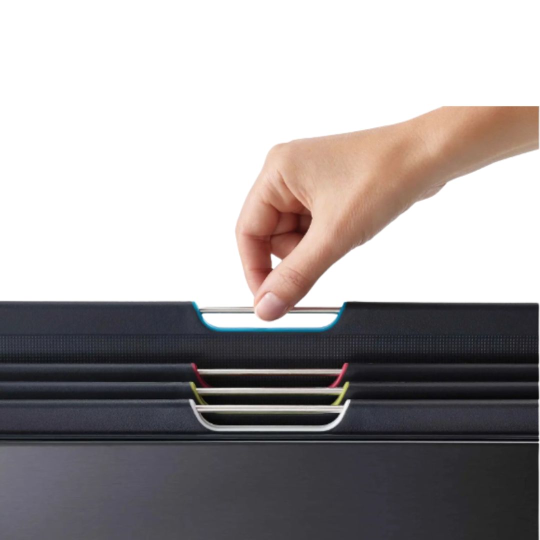 JOSEPH JOSEPH FOLIO STEEL 4 PIECE BLACK SHOPPING BOARD SET