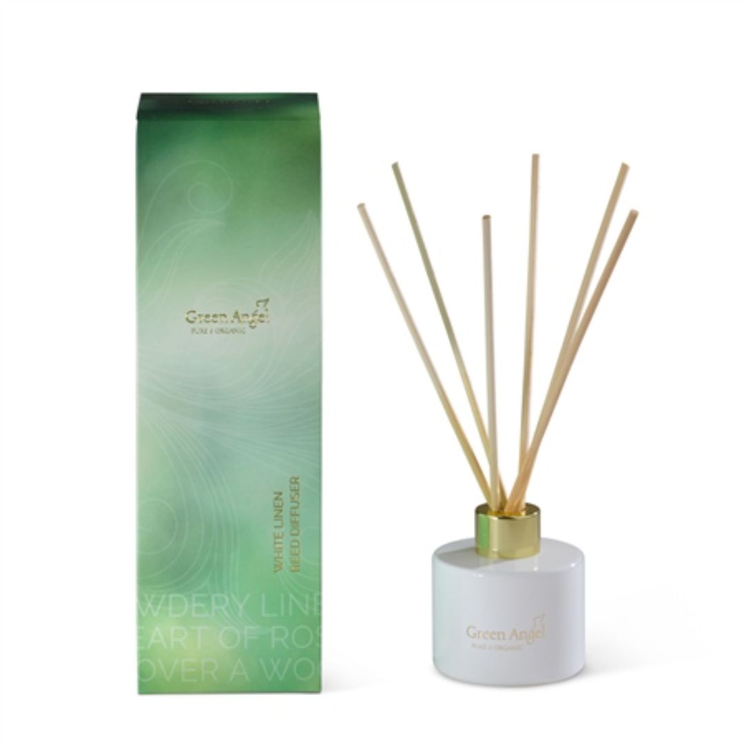GREEN ANGEL DIFFUSER | WHITE LINEN