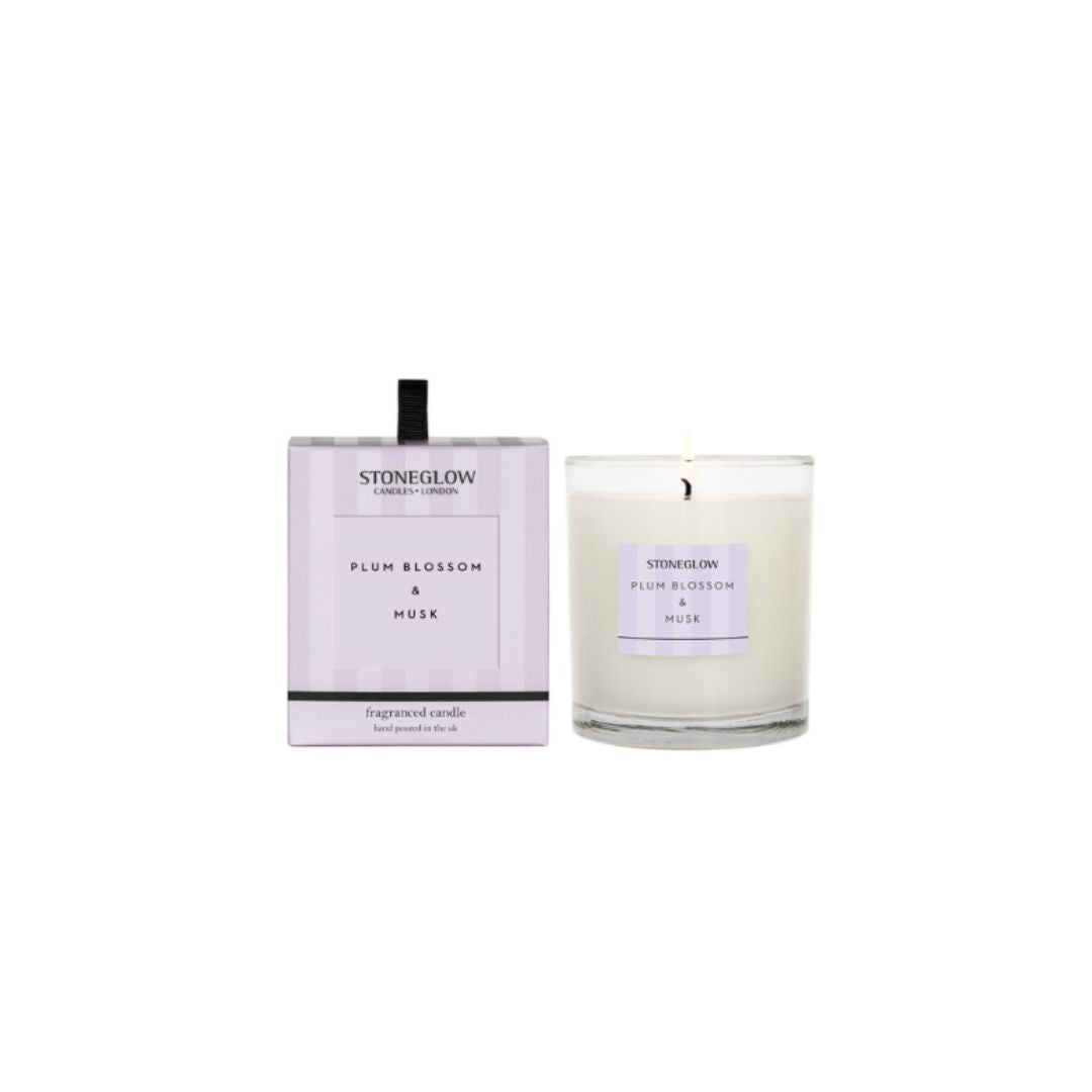 STONEGLOW MODERN CLASSIC CANDLE | PLUM BLOSSOM & MUSK