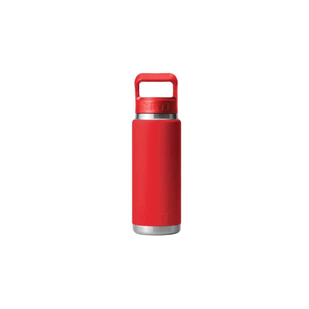 Yeti Rambler 26oz Bottle with Colour-Matched Straw Cap | Rescue Red