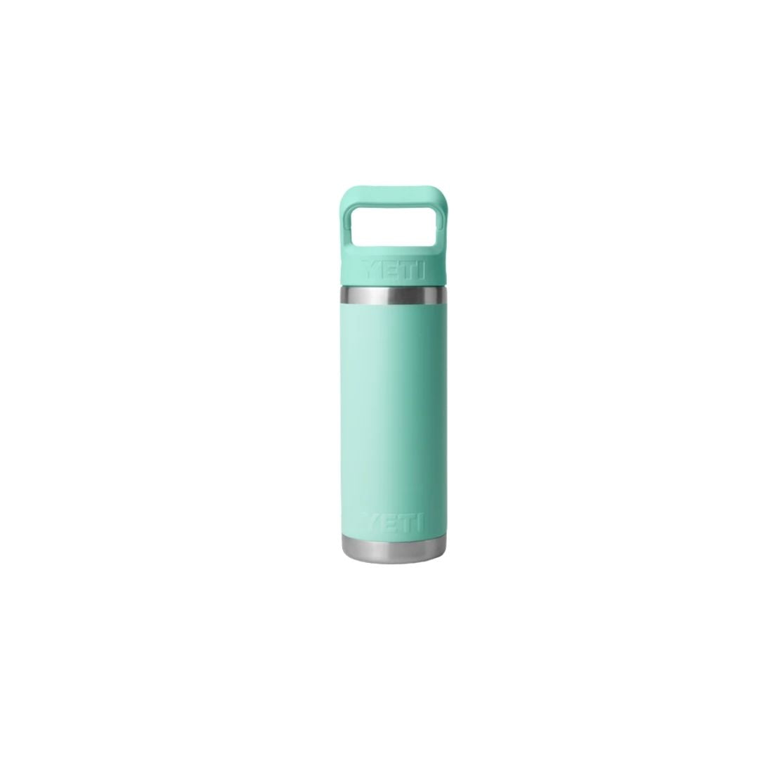 Yeti Rambler 18oz Bottle with Colour-Matched Straw Cap | Seafoam