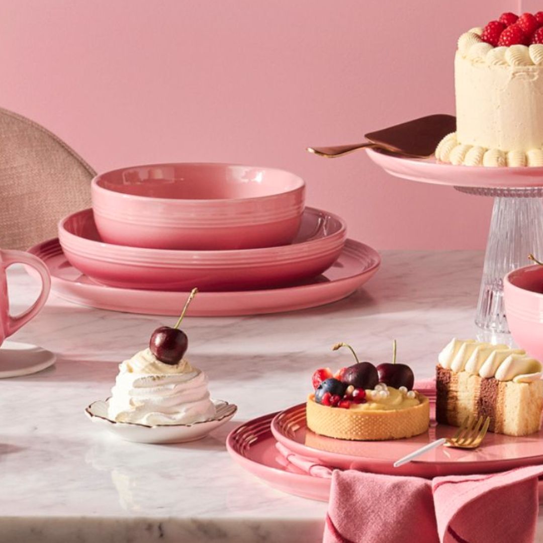 Le Creuset Stoneware Coupe Side Plate | Rose Quartz