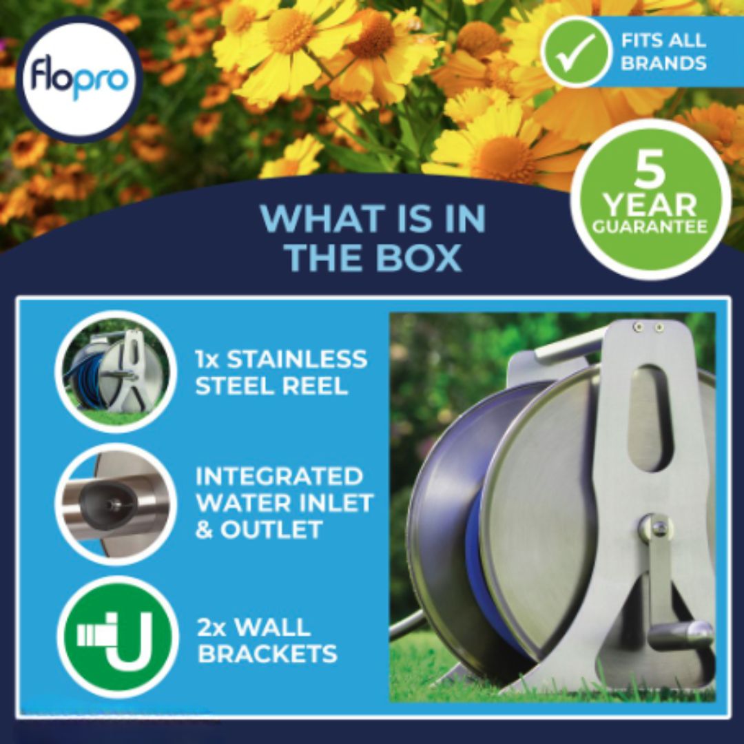Flopro Heavy Duty Metal Hose Reel