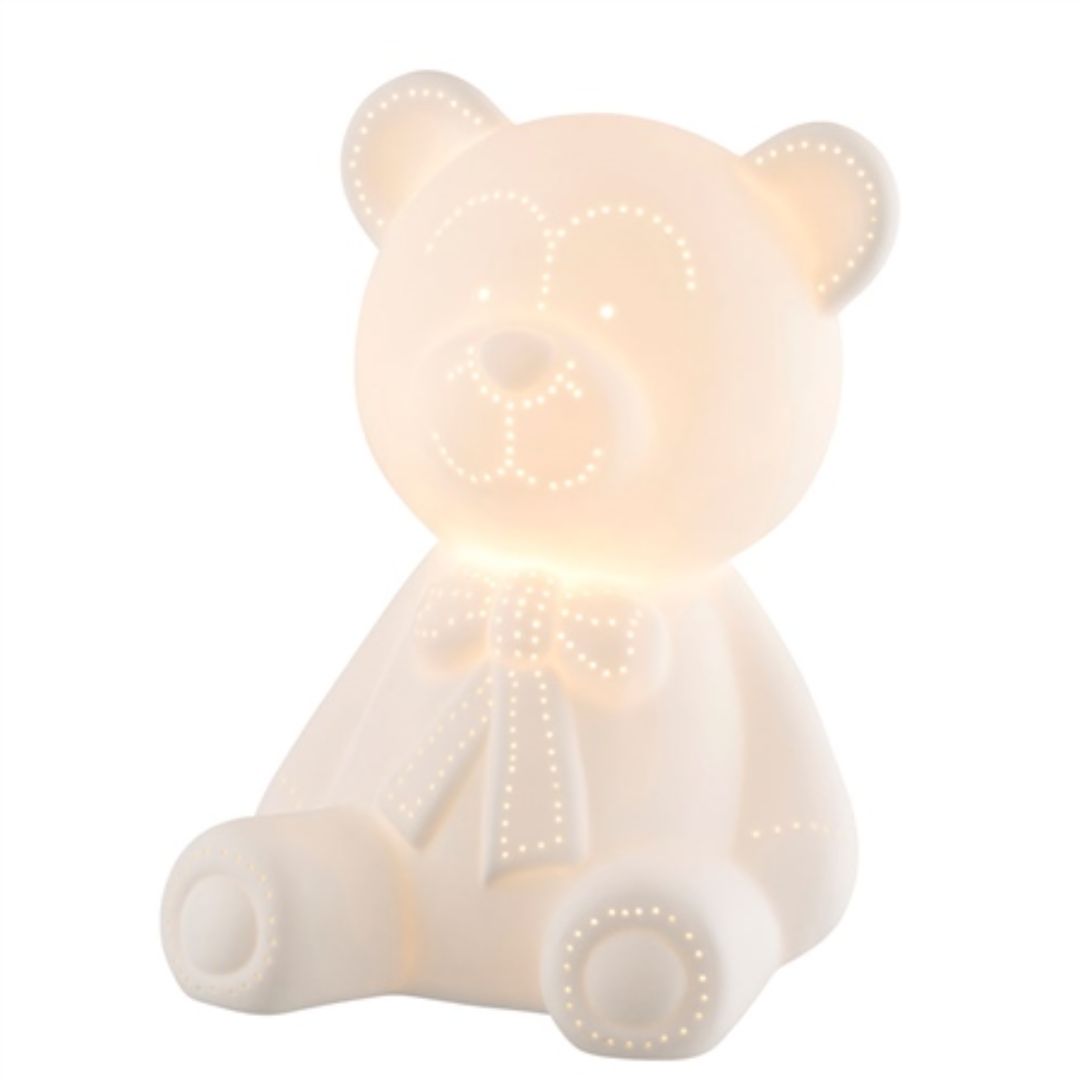 BELLEEK LIVING TEDDY BEAR LUMINAIRE