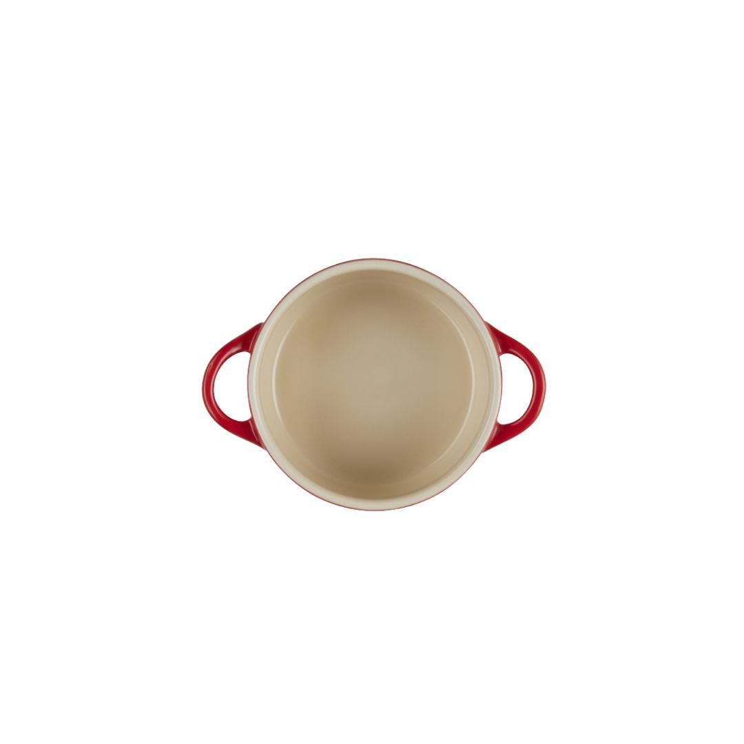LE CREUSET STONEWARE HOLLY PETITE CASSEROLE | CERISE