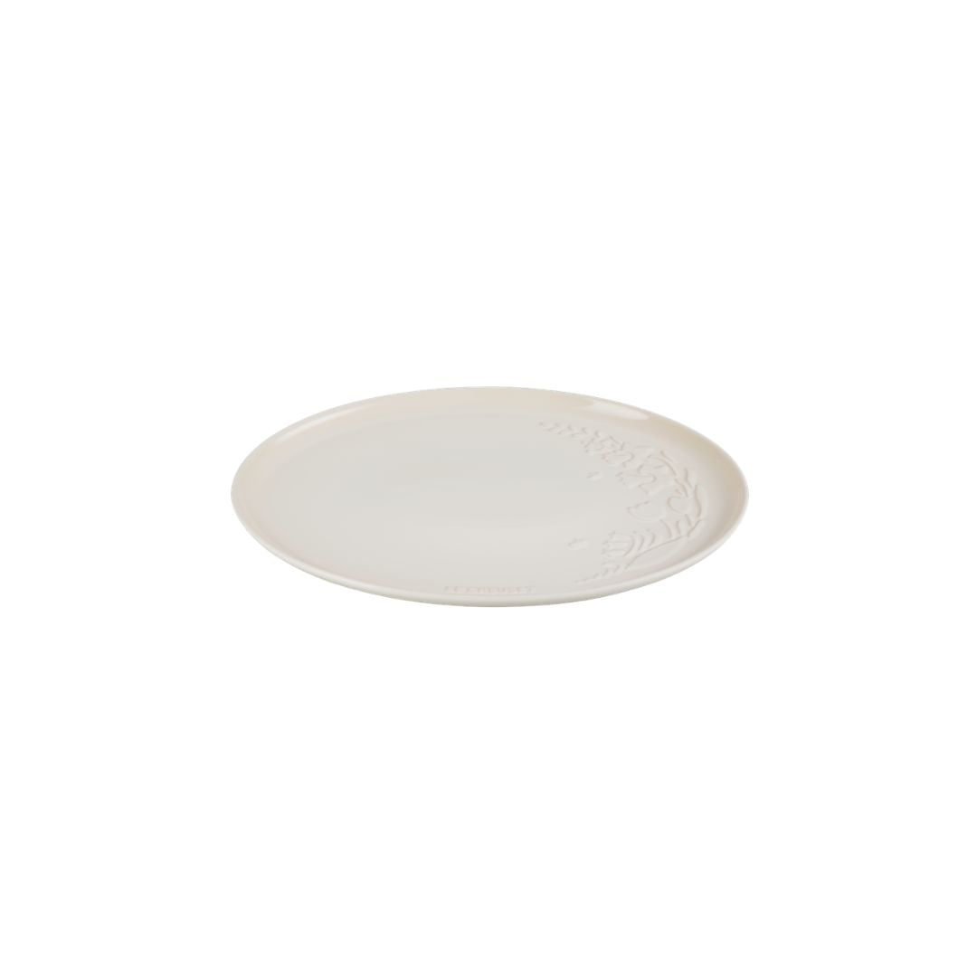 Le Creuset Stoneware Jardin Oval Serving Platter | Meringue