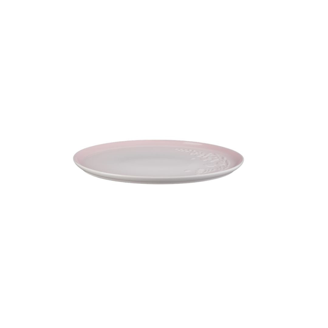 Le Creuset Stoneware Jardin Oval Serving Platter | Shell Pink