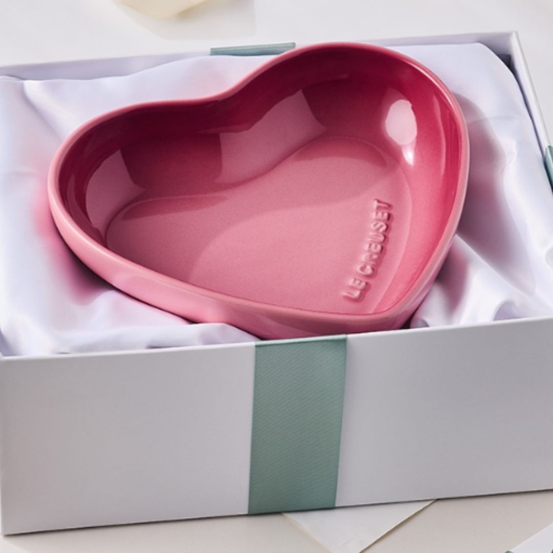 Le Creuset Stoneware Heart Bowl | Rose Quartz