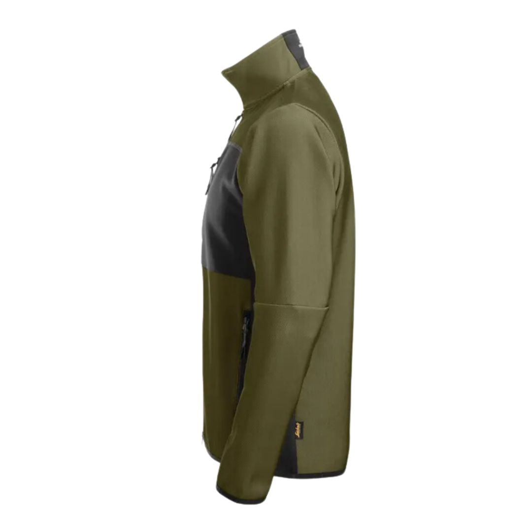 SNICKERS FULL ZIP MIDLAYER JACKET | Khaki Green\Black