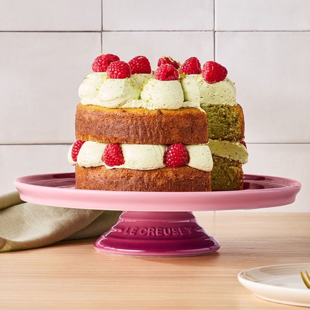 Stoneware Cake Stand | Rose Quartz