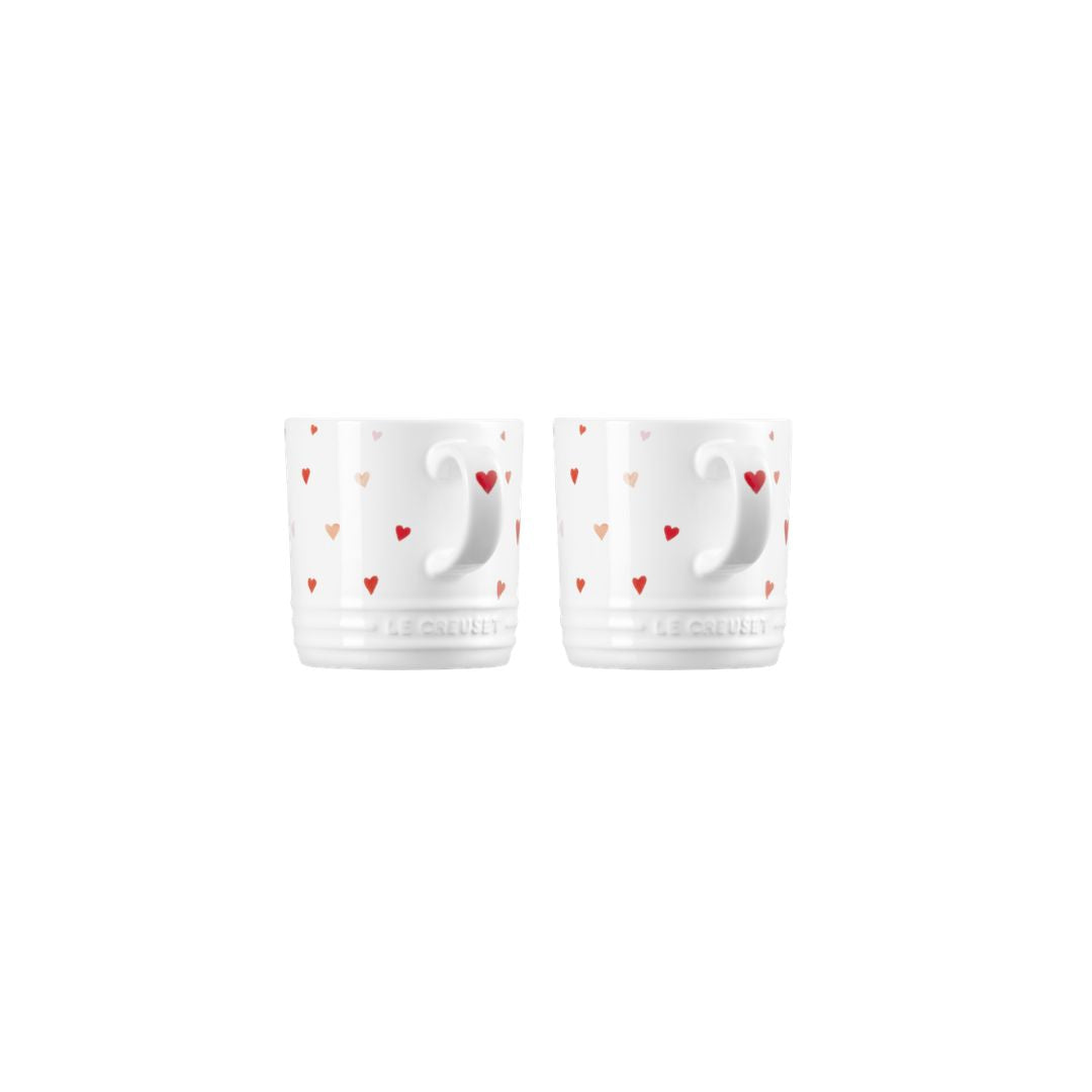 Le Creuset Stoneware Set of 2 Hearts Mugs