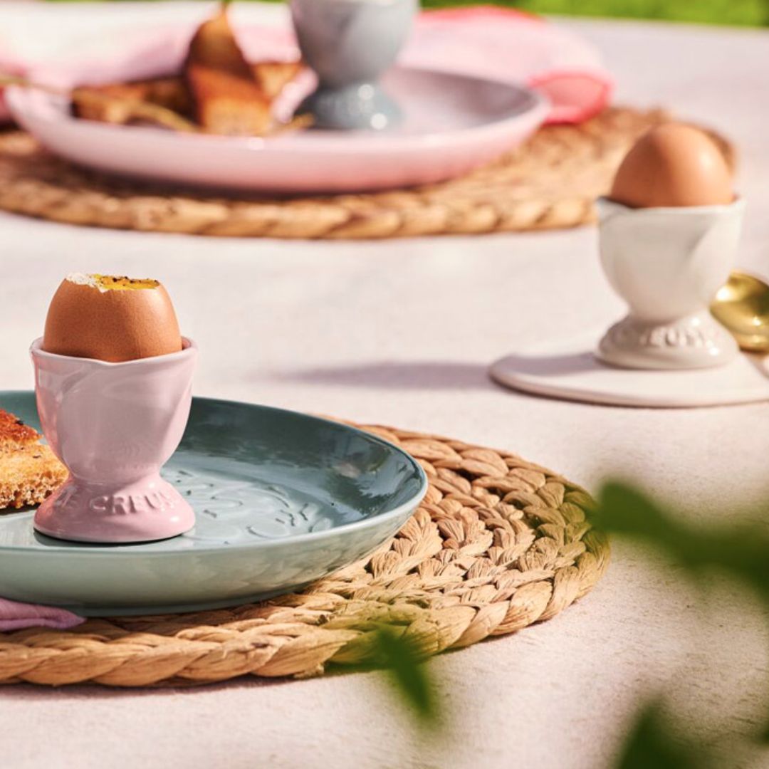 Le Creuset Stoneware Jardin Set of 2 Egg Cups | Meringue