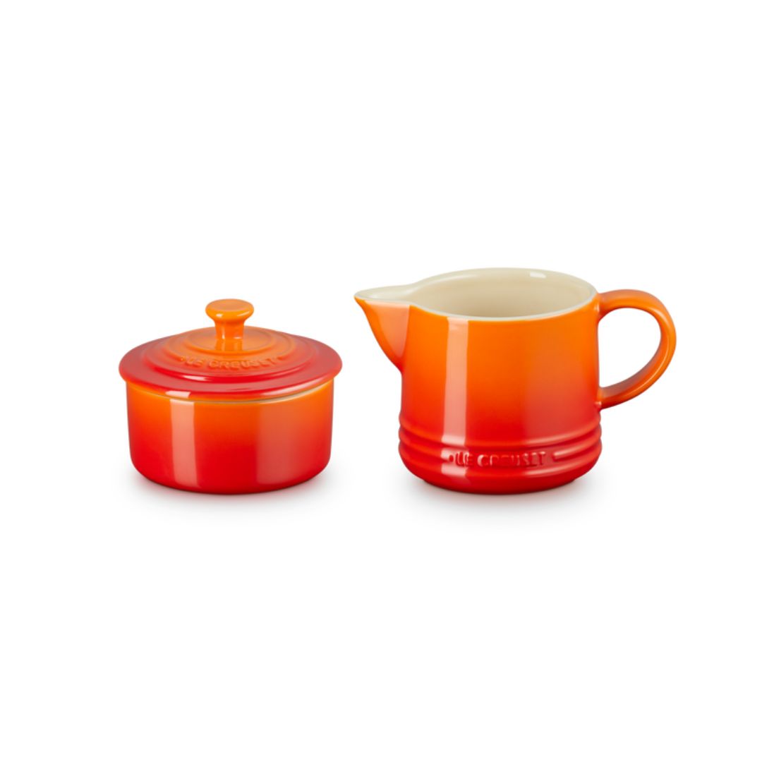 LE CREUSET SIGNATURE MILK & SUGAR SET | VOLCANIC