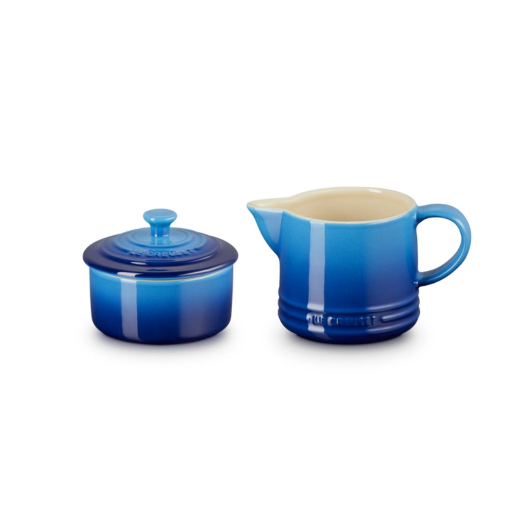 LE CREUSET SIGNATURE MILK & SUGAR SET | AZURE